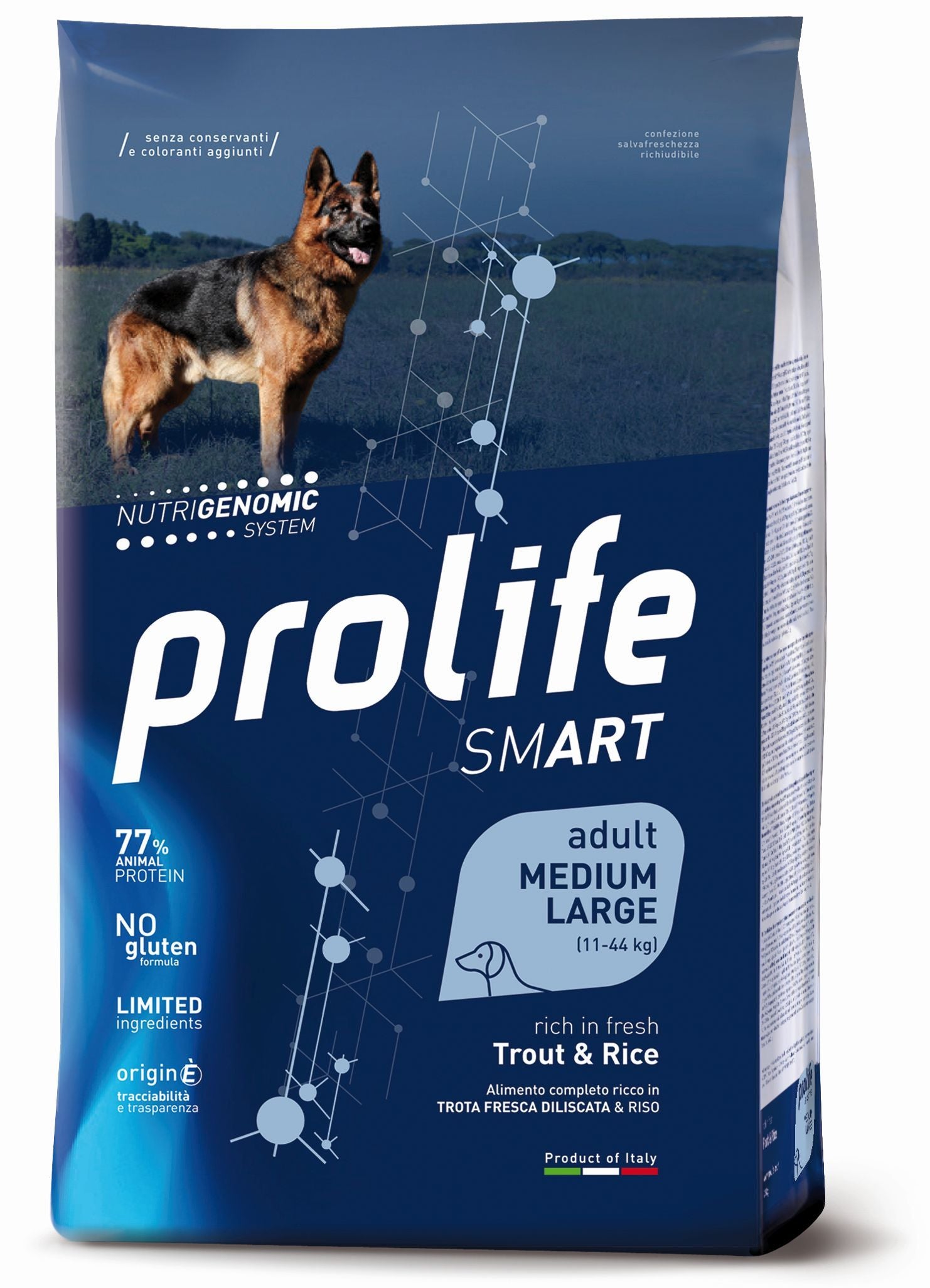 Prolife Smart Adult Trota e Riso - 12kg Prolife Smart Adult Trota e Riso - 12kg